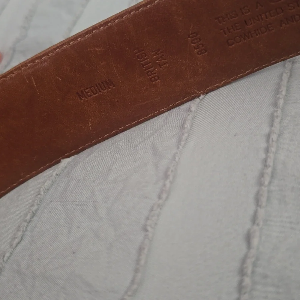 Coach Brown Leather Belt with Gold Buckle - Picture 3 of 7